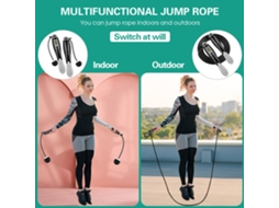 Omni-cuerda De Salto Inteligente De Acero Ajustable Para Esquí Y Ejercício, Funciones De Salto Doble