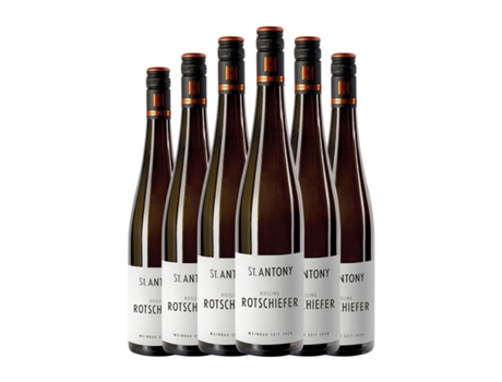 Vinho branco ST. ANTONY Vom Rotschiefer Riesling Seco Rheinhessen (0.75 L - 6 Unidades)