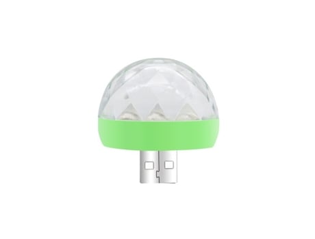Luzes de Festa Rgb Bola Mágica 3W Android USB SLOWMOOSE[Porto Maçã Verde / Android]
