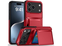 Capa De Celular À Prova De Choque Com Suporte Para Cartão Kalebol Flip