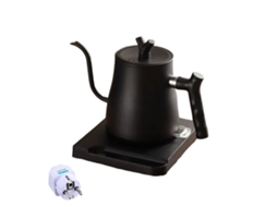 Chaleira elétrica portátil Slowmoose com bico reto/curvo e adaptador durável UE-Alemanha para ferver água.