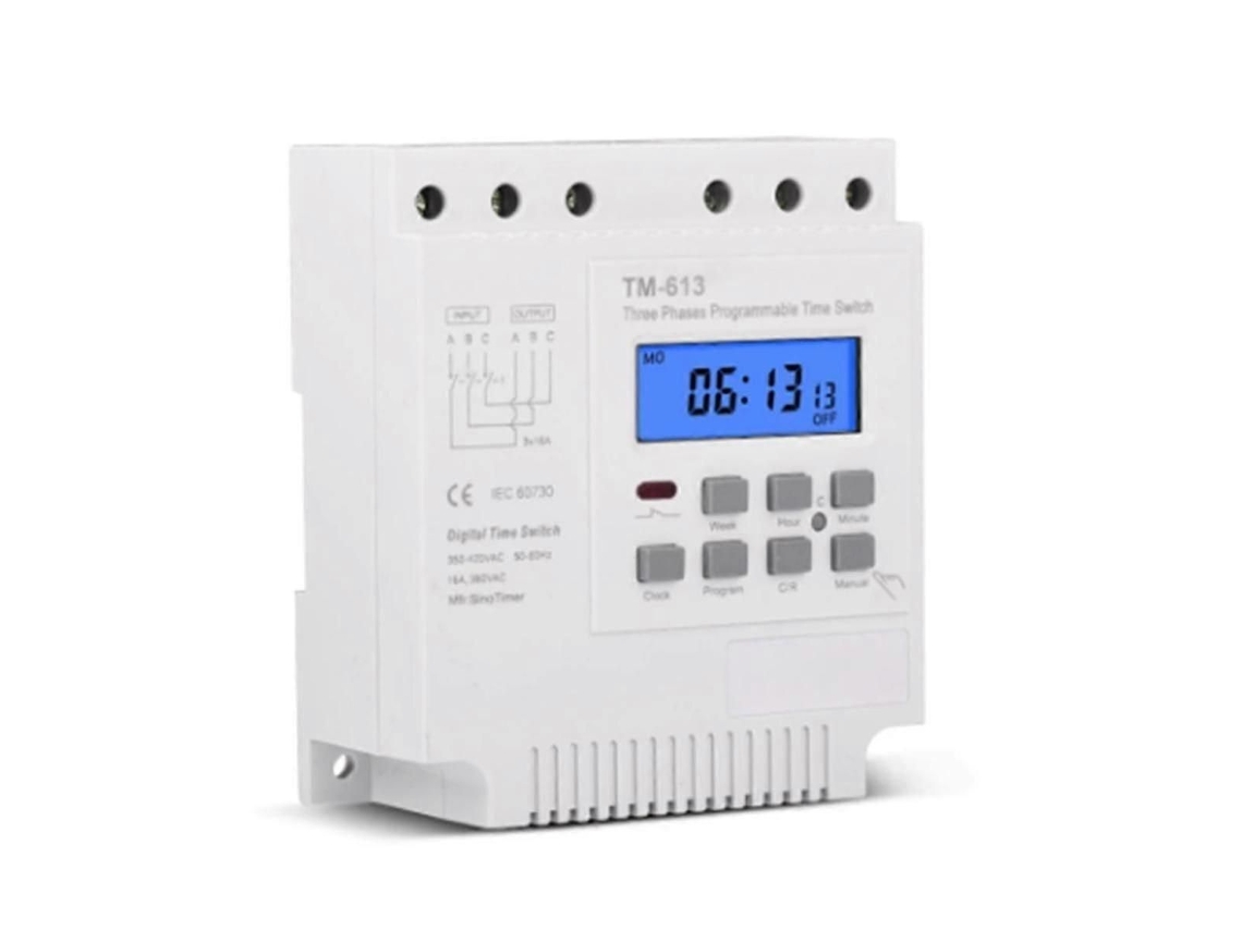 Timer Programável Com Interruptor, 415v, Com Luz De Fundo