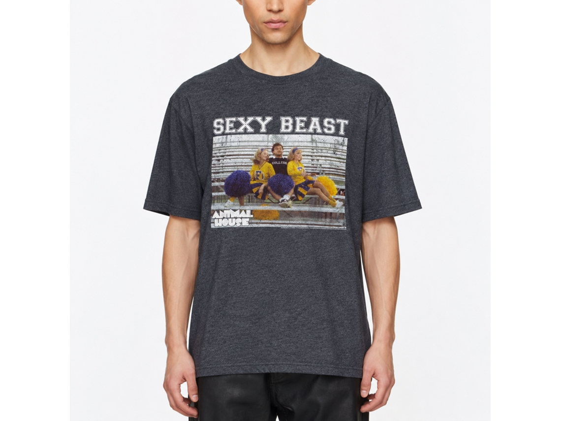 Rockinstone Animal House Movie Sexy Beast Heather Navy Adult T-shirt Size:xxl