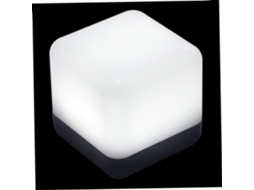 Luminária de mesa LED em formato de cubo para quartos de meninos e meninas.
