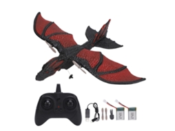 Brinquedo Avião Rc Dinossauro Controle Remoto 2.4ghz Modelo Voador Para Crianças +14 Anos 2 Baterias 3.7v 350mah