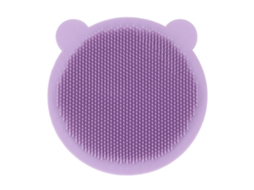 Mali escova de Banho para Bebê em Silicone Macio Cute Cartoon Massagem Cabelo Exfoliador Roxo
