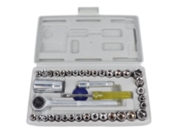 Conjunto Chave de Soquete Micro Aço Carbono Ferramentas Automotivo Doméstico S/MARCA
