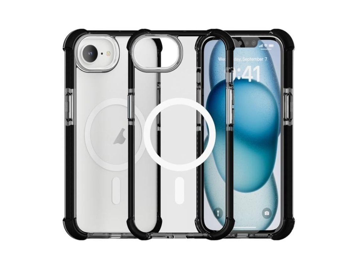 Capa De Acrílico Transparente À Prova De Choque Para Iphone 17e - Magnética - Magsafe