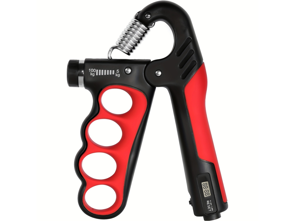 Hand Grip Training Ajustável 100kg Com Contador Cuich (vermelho)