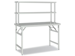 Mesa de trabalho Cozinha com Prateleira em Aço Inoxidável 120x60x145 cm MAISON EXCLUSIVE
