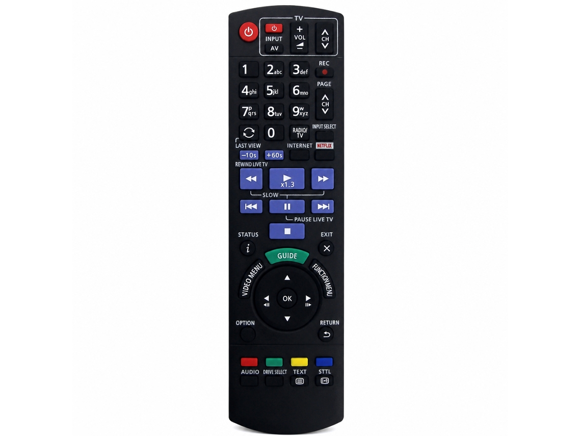 Comando De Substituição Para Leitor Blu-ray Dvd Panasonic Compatível Com N2qayb001113