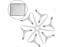 Lurelia Correias Para Lençol Ajustável Elástico Resistente Edredom Colcha Colchão Metal Plástico