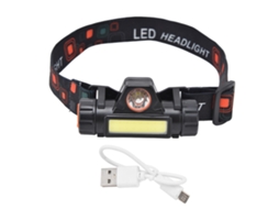 Rebe-lanterna Frontal Cob Recarregável Usb Impermeável Multifuncional Para Ciclismo, Acampamento E Aventura Ao Ar Livre