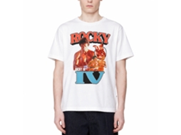 Rockinstone Rocky Movie Orangey White Adult T-shirt Size:xxxl
