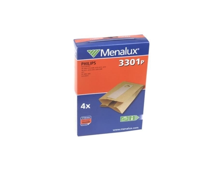 MENALUX Saco de Vácuo Philips Rugby / Berlin 3301P 4 Peças 9001968370