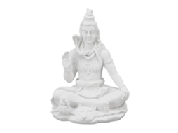Figura De Shiva Pequena Em Resina Decoração Mesa