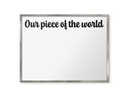 Magnetic Wall Board Our Piece Of The World For The Office Espelharte (80x60 Cm)