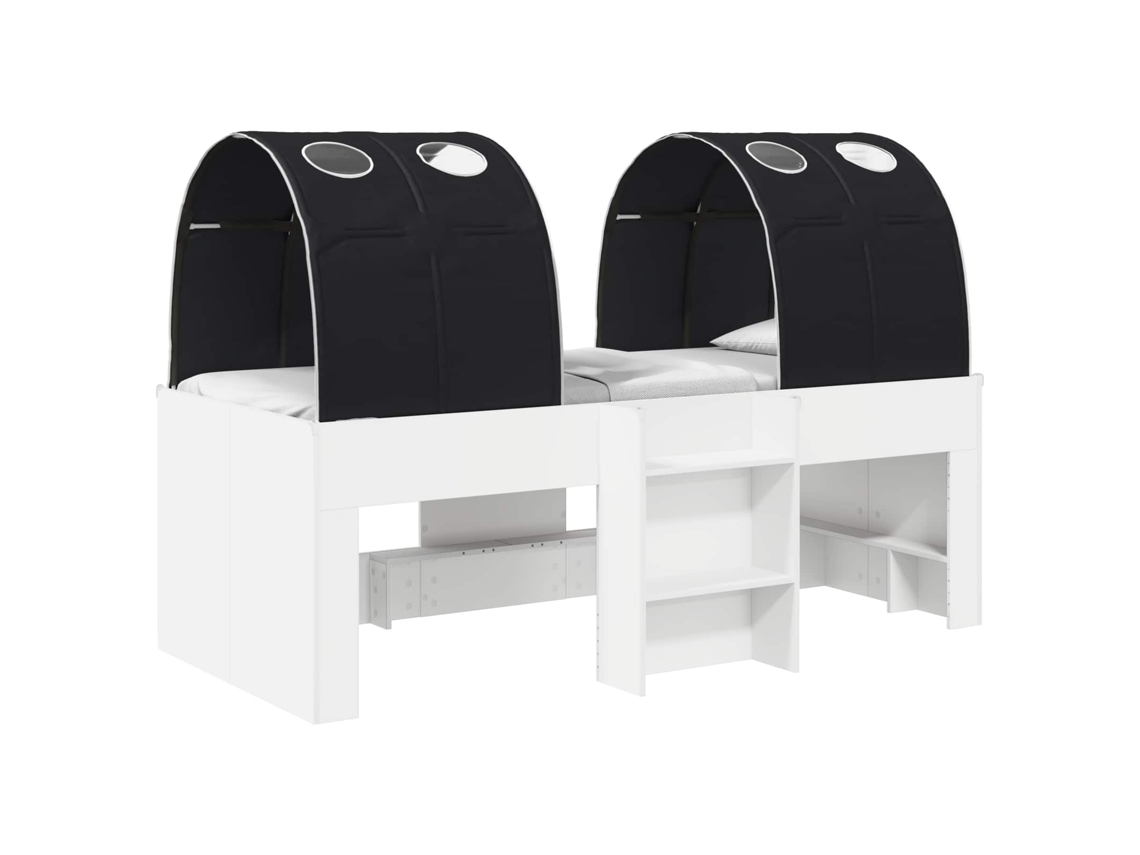 Cama com Túnel 4 Pcs MAISON EXCLUSIVE (branco e preto)