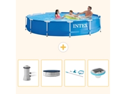 Intex Piscina Com Estrutura Redonda - 366x76 Cm - 5-peças S247