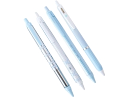 Conjunto de 4 Arcos Retráteis de Tinta Gel de 0,5 Mm, Pretos SFUSHOS