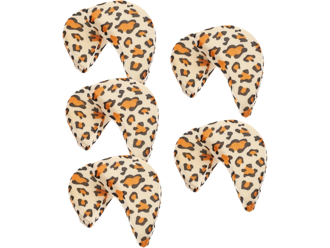 Protetores De Antepé Grossos Sherchpry, 5 Pares, Estampa De Leopardo, Amortecimento E Suporte Para Uso Diário Com Salto
