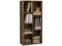 Estante para livros de madeira com 7 compartimentos (50x24x106 cm) rústico S/MARCA
