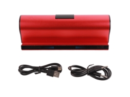 Caixa de Som Bluetooth Sem Fio EOOCOO com suporte portátil para telefone e tablet (driver duplo, bateria integrada)
