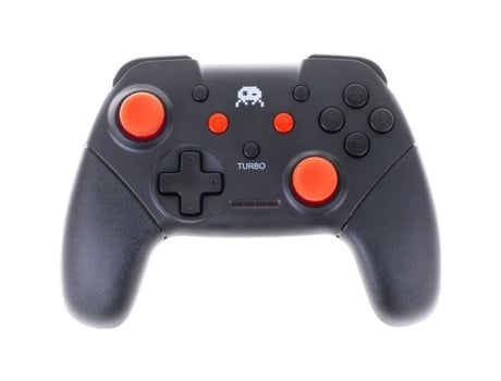 Controlador Sem Fio Preto e Vermelho para Switch com Cabo de 1M