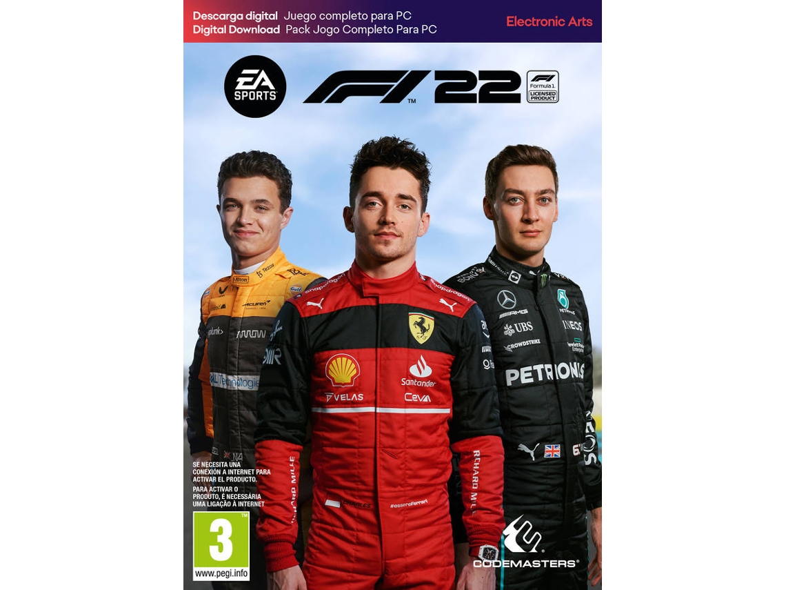 Jogo PC F1 22 (Código de Descarga na Caixa)