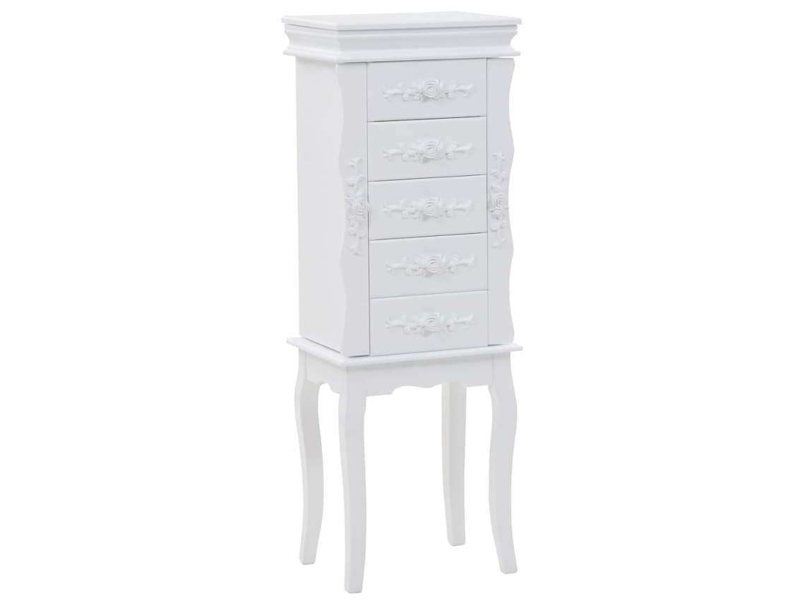 Maison Exclusive - Móvel Guarda-joias De Pé Branco