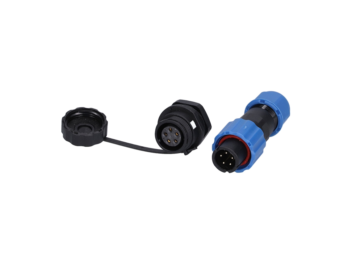 Conector Avião Seguro Resistente Oxidação 5 Pinos