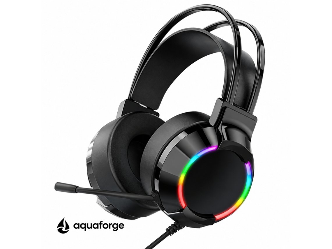 Headset Gaming Com Microfone Cancelamento De Ruído Led Rgb