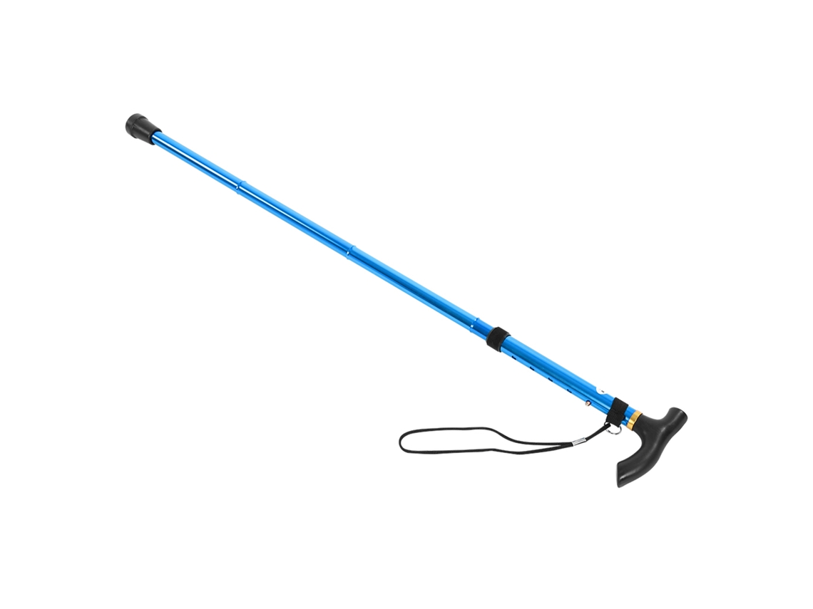 Pau de Trekking Leve de Alumínio Azul Telescópico