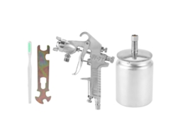 Pistola De Pintura Aireada Neumática Com Modo De Alimentação Por Sucção, Bico 1.5mm E Capacidade 600ml