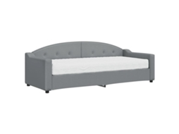 Sofá cama com Colchão 80x200 Cm Tecido Cinzento claro MAISON EXCLUSIVE