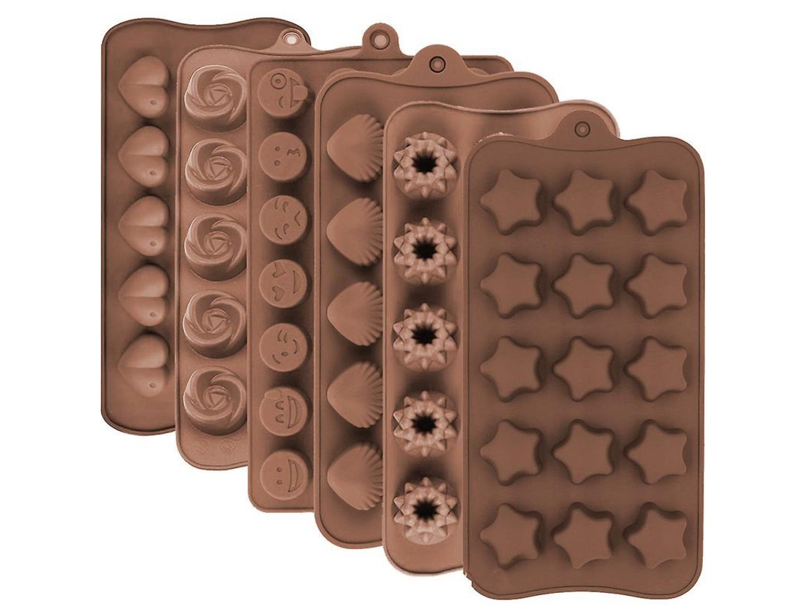 Moldes de Silicone para Doces Nova Line com 6 Peças S/MARCA