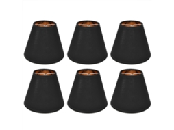 6pcs Abajur de Tecido Clip On para Lâmpada E14 | S/MARCA