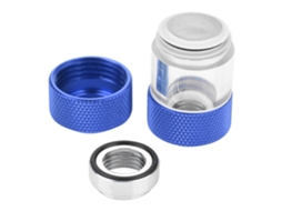 Filtro De Resfriamento Por Água G1/4 Rosca Interior Dupla Tubo Rígido Metal Azul Safira