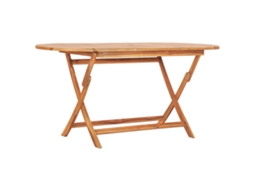 Vidaxl Mesa De Jardim Dobrável 160x80x75 Cm Madeira De Teca Maciça