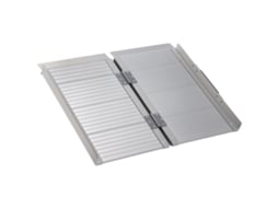 Rampa Dobrável, Suporta 270 Kg Brável Antiderrapante Para Cadeira De Rodas Em Alumínio Com Bordas Elevadas, Carga Máxima De 270 Kg, 61 X 74cm Btforus
