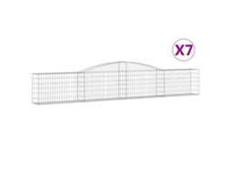 Gabion Basket, Gabion Baskets Vidaxl Prateado Ferro (400 X 30 X 60/80 Cm)