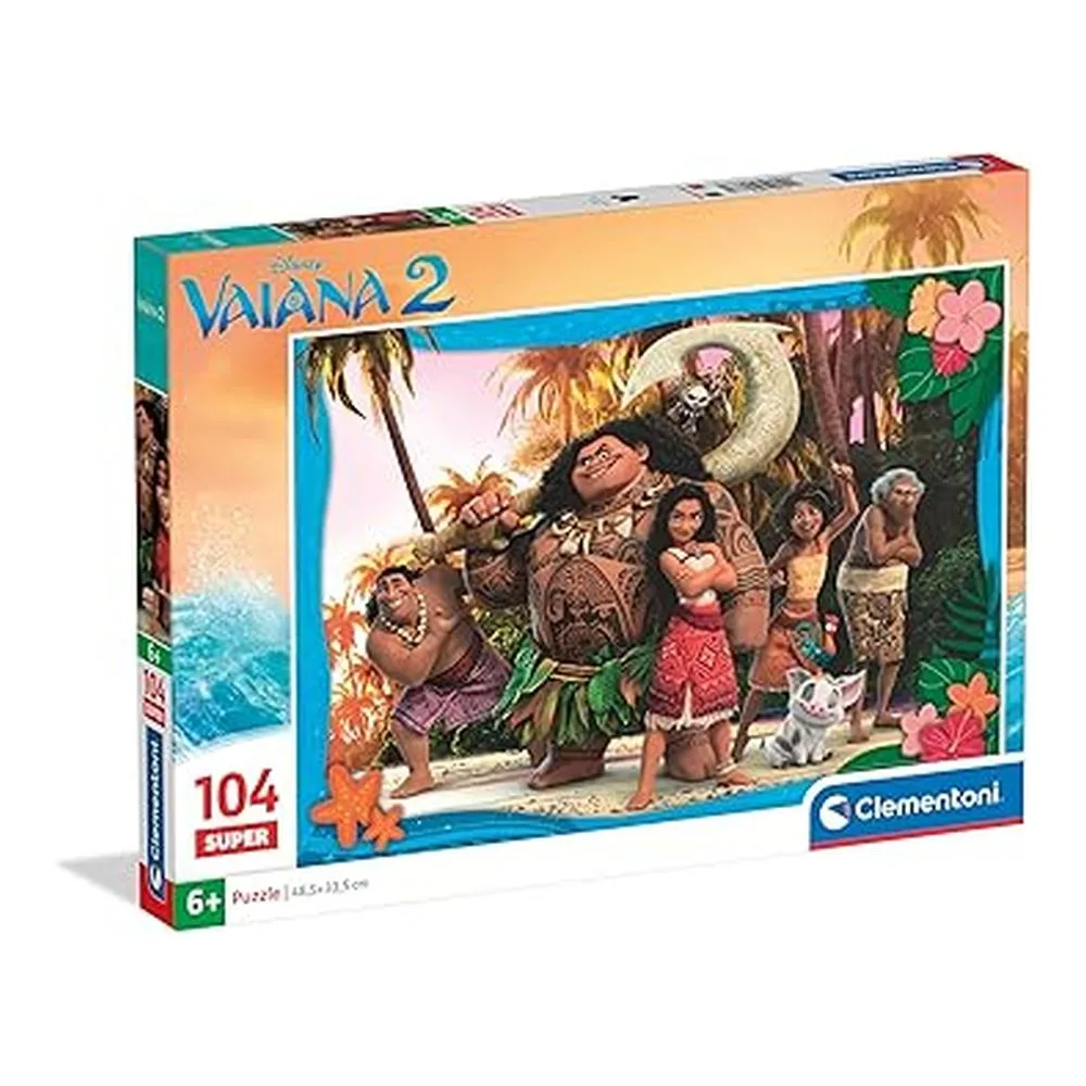Puzzle Super 104 Pçs - Disney Vaiana 2