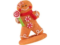 Estatueta De Natal Em Resina, Estatueta De Homem-biscoito Para Mesa, Prateleira, Centro De Mesa