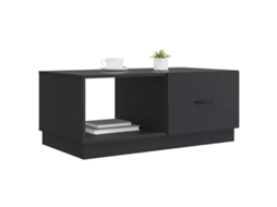 Mesa de Centro Preto 90x50x37cm Madeira MAISON EXCLUSIVE