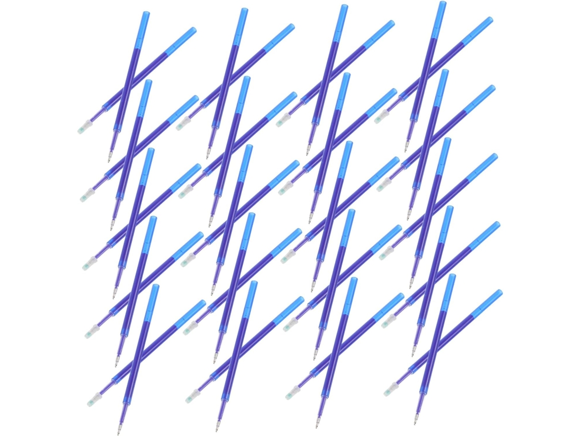 100 Refis De Tinta Em Gel Para Caneta: Ponta Fina 0,5 Mm, Apagáveis –
