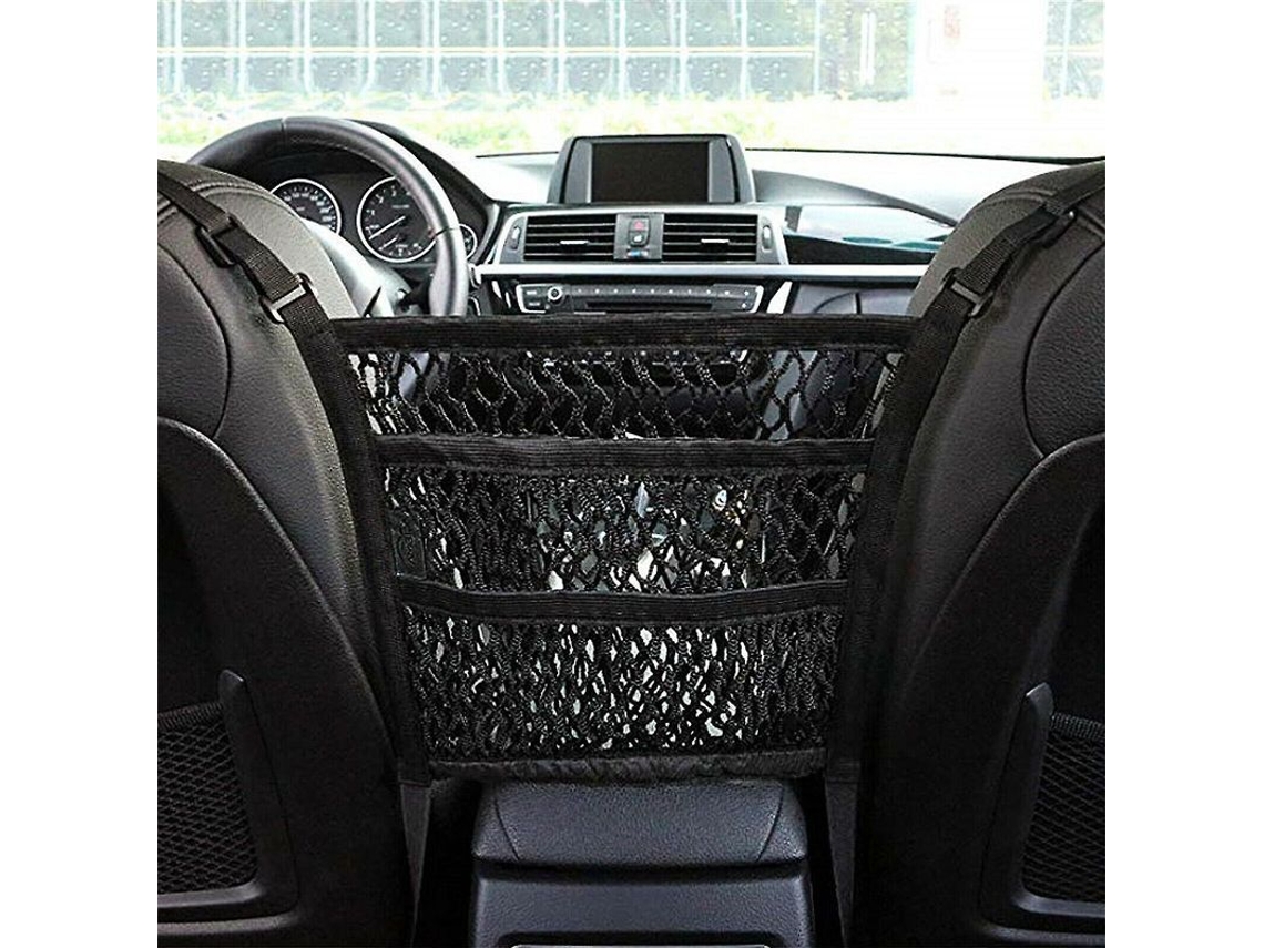 Rede De Armazenamento Para Carro Com Organizador De Bagagem E Bolsos Elásticos 3 Camadas