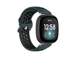 Lurelia Pulseira, Compatível Com Fitbit Versa 4/ Sense 2, Verde Oliva E Preto
