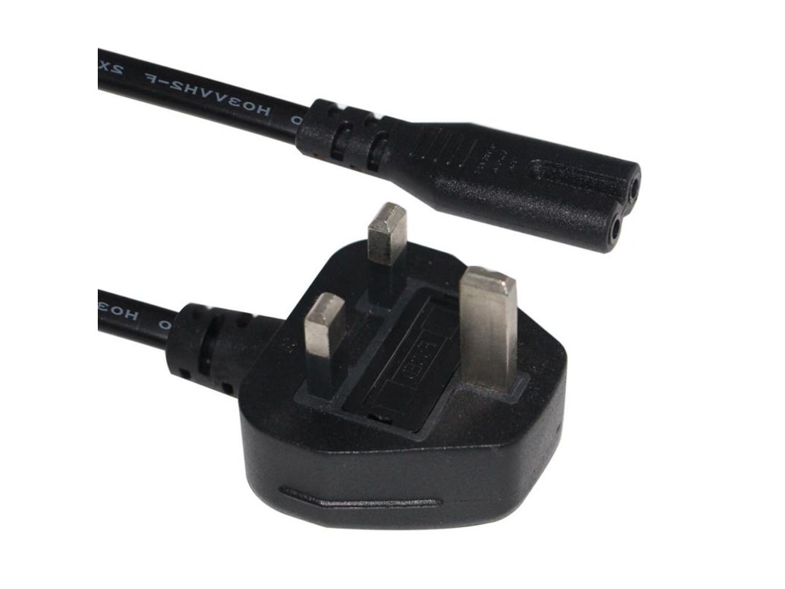 Cabo Alimentação C/ Plug Inglês / Tipo 8 Iec C7 1.5m DIV