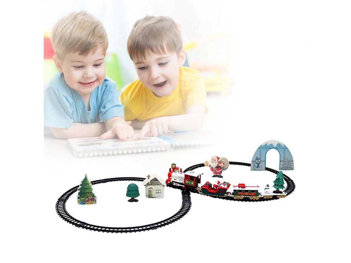 Comboio De Natal Com Carris E Luzes