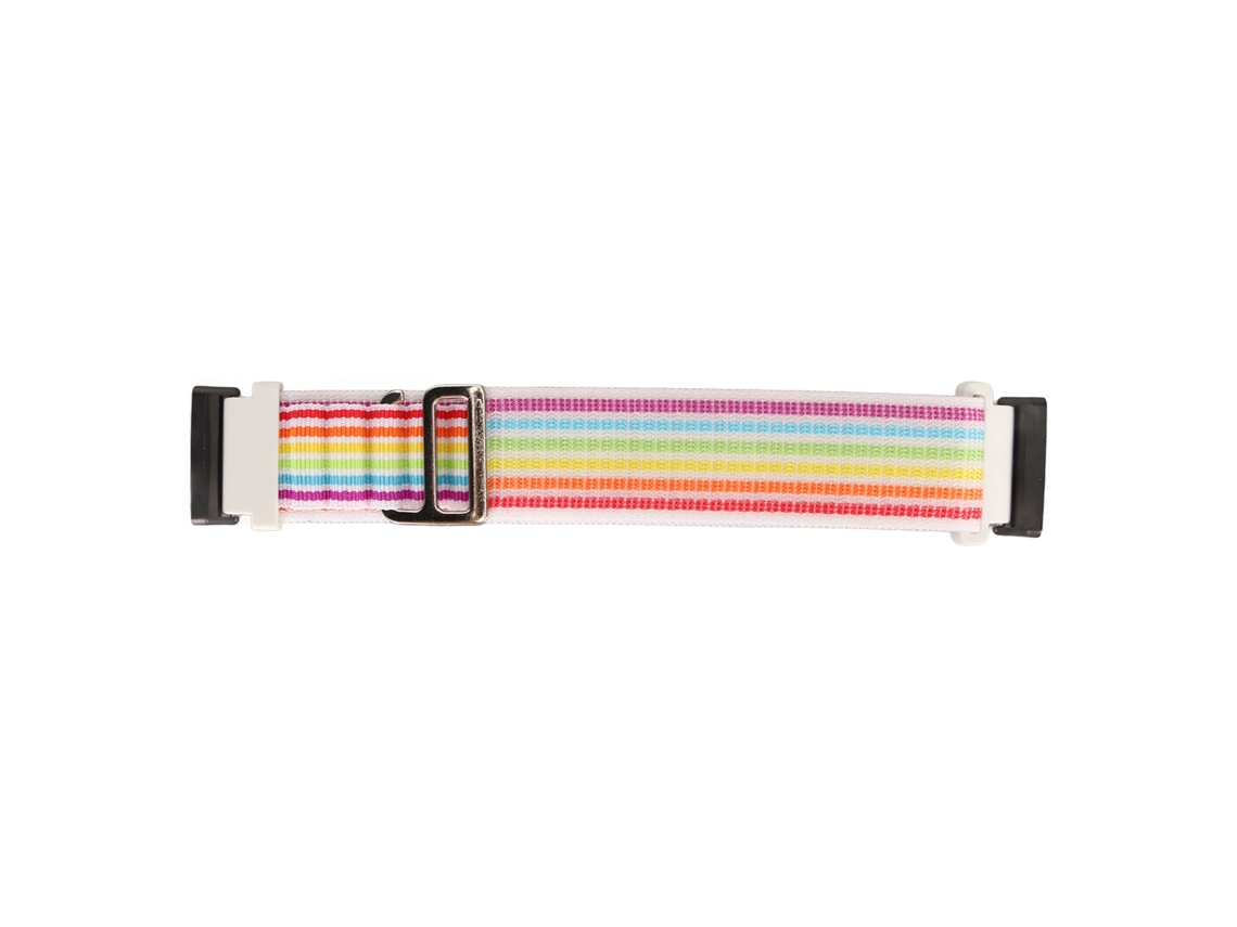 Pulseira de Nylon Elástica para Fitbit Versa 4/3 Sense 2, Substituição Tecida Multicolor